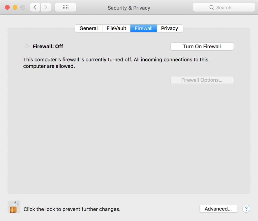 allow ip address through mac os firewall how to